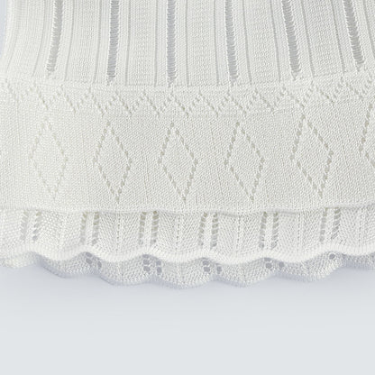 Noémie white cut-out pleated mini dress