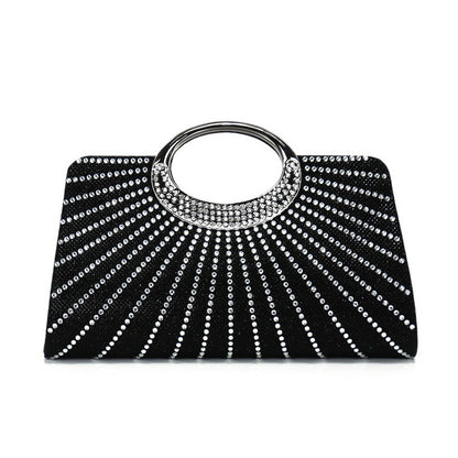 Diamond-Studded Bag Chain Handbag