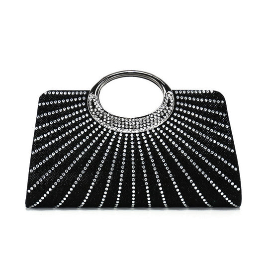 Diamond-Studded Bag Chain Handbag