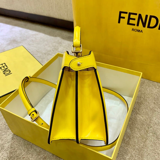 FI Peekaboo ISeeU East-West Yellow For Women, Handbags 11.4in/29cm FF 8BN323