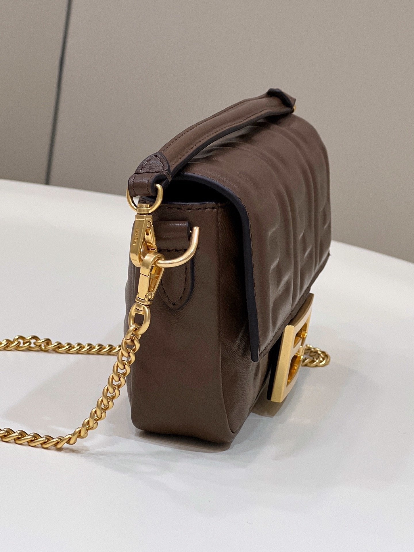 FI Baguette Brown For Women, Handbags, Shoulder And Crossbody Bags 7.5in/19cm FF 8BS017