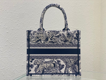 DI Small Book Tote Blue, For Women, Women’s Handbags 26.5cm/10.5in CD M1265ZRGO_M928