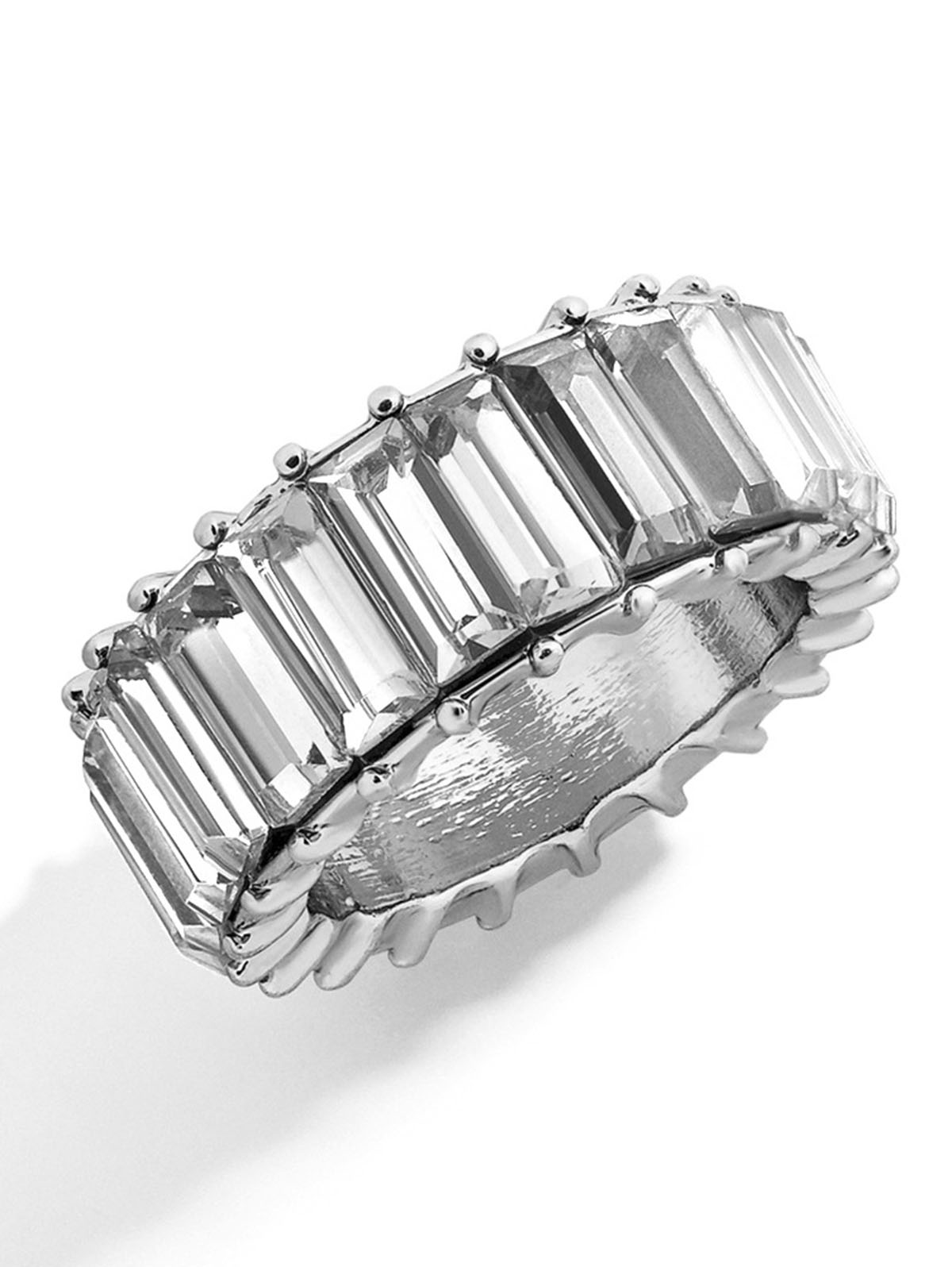 Fashionable Multicolor Rhinestone Alloy Band Ring