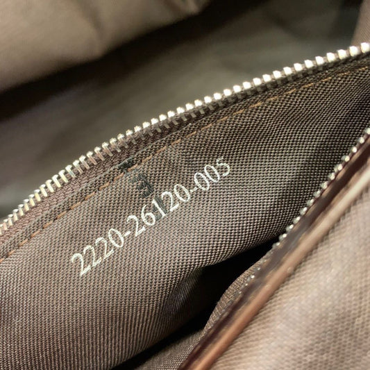 FENDI ZUCCA TOTE BAG IN BROWN AND BLACK WITH GOLD HARDWARE