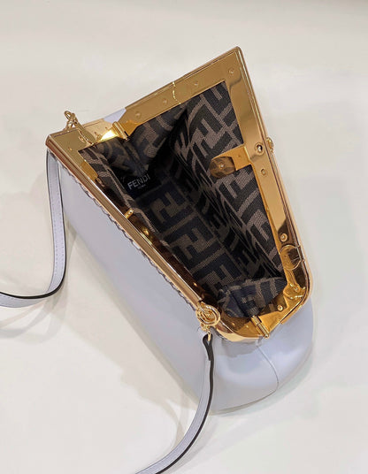 FI First Small White For Women, HandBags, Shoulder And Crossbody Bags 10.2in/26cm FF 8BP129