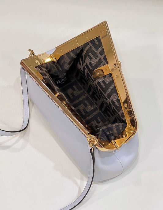 FI First Small White For Women, HandBags, Shoulder And Crossbody Bags 10.2in/26cm FF 8BP129