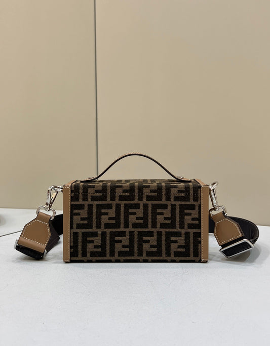 FI Mon Baguette Soft Trunk Brown Bag For Woman 21.5cm/8.5in