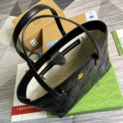 gg  Medium Tote Black For Women, Women&#8217;s Bags 15in/38cm gg ‎631685 UM8IG 1000