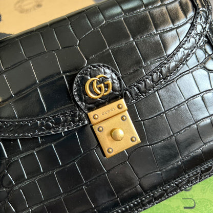 gg Ophidia Small gg Top Handle Bag Balck For Women, Women&#8217;s Bags 9.8in/25cm gg