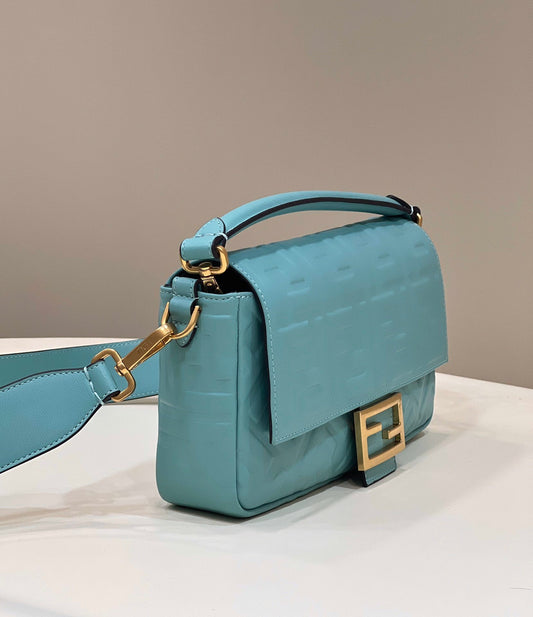 FI Baguette Teal For Women, Handbags, Shoulder And Crossbody Bags 10.6in/27cm FF 8BR600