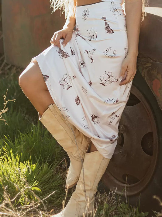 Wild Card Western Skirt