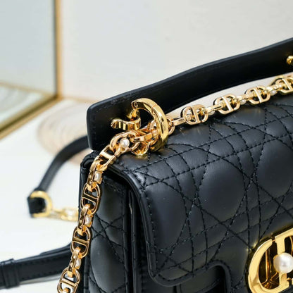 DIOR JOLIE SMALL TOP HANDLE BAG BLACK 19CM M9271UBHI M900