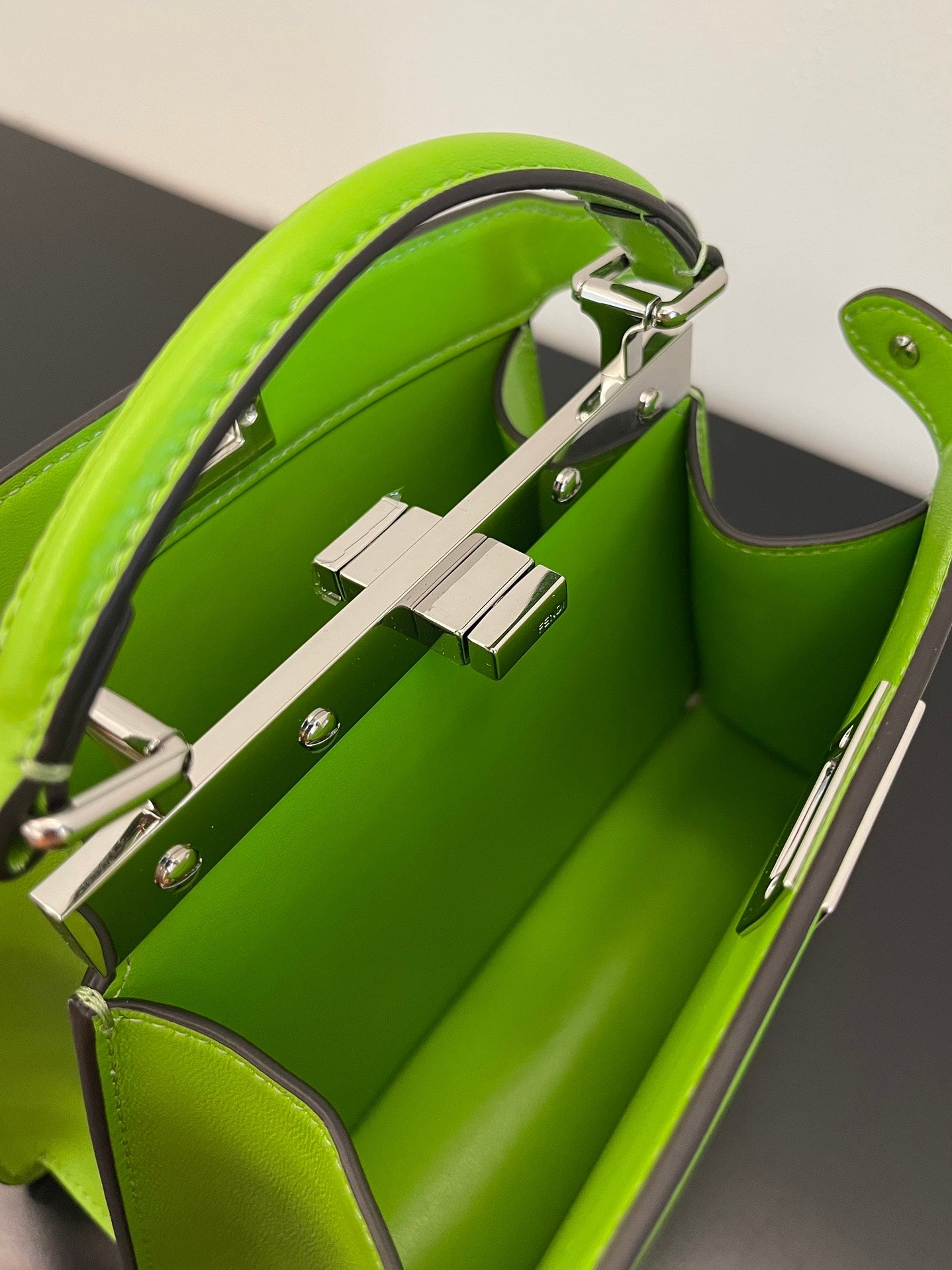 FI Peekaboo ISeeU Petite Chartreuse Small Bag For Woman 20cm/8in