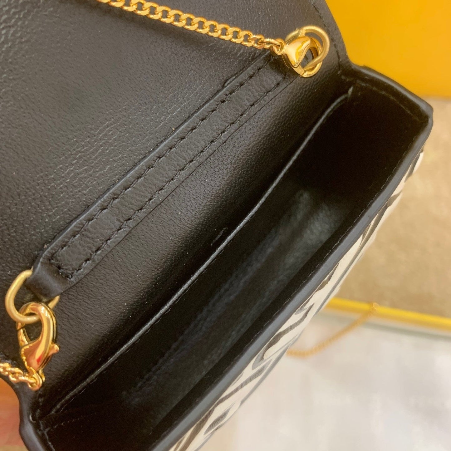 FI Nano Baguette Charm California Sky White For Women, Handbags, Shoulder And Crossbody Bags 4.3in/11cm FF 7AR844