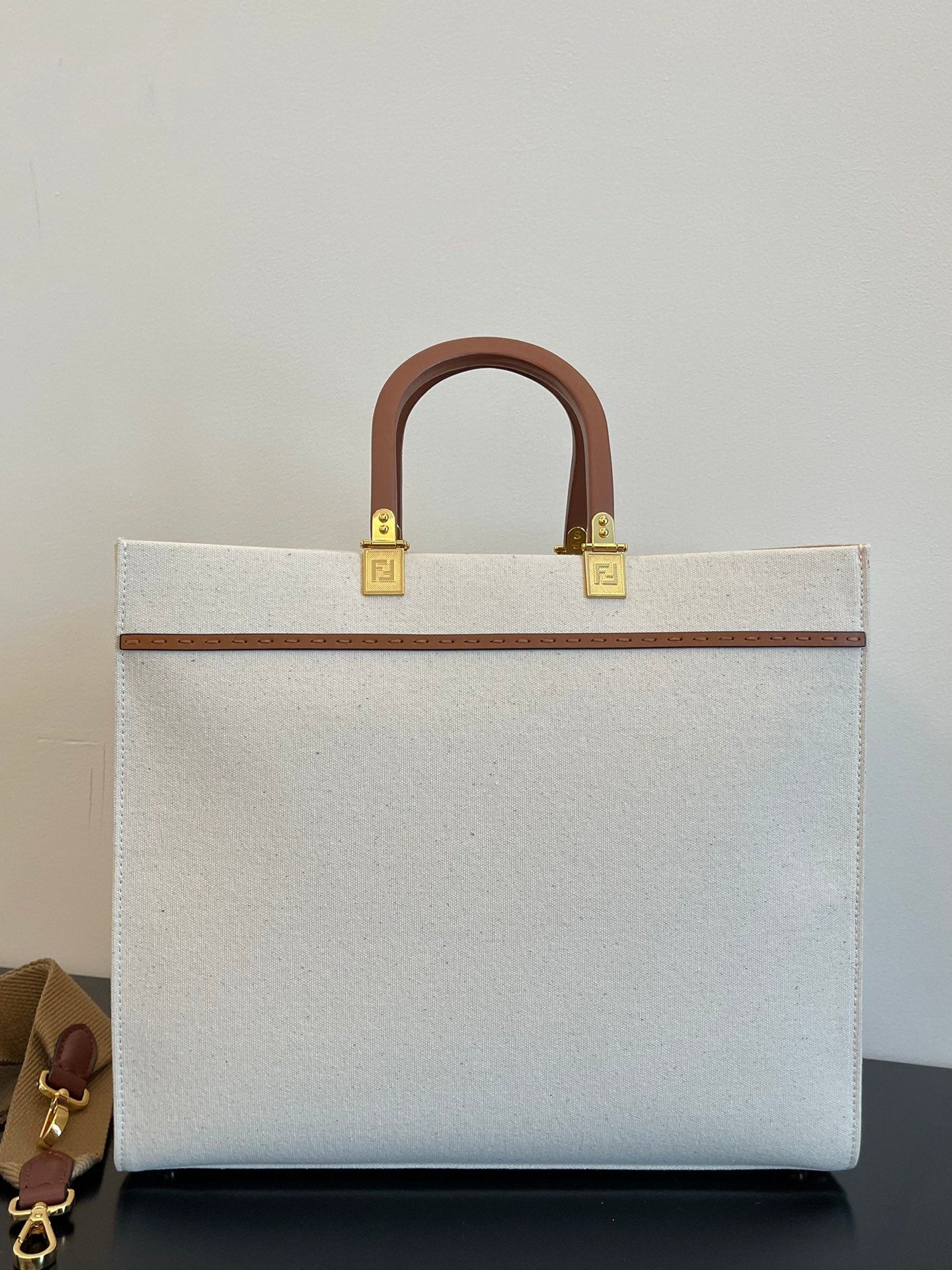 FI Sunshine Large Tote Bag Light Grey For Women, Handbags, Shoulder Bags 15.7in/40cm FF 8BH372