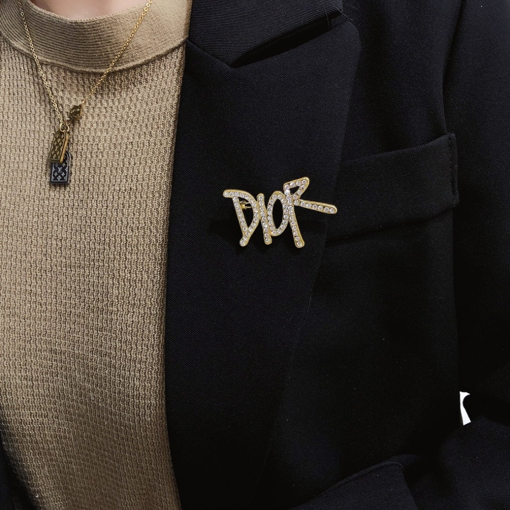 DIOR DIOR BROOCH GOLD