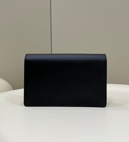 FI Wallet On Chain Mini Black Bag For Woman 13.5cm/5.5in