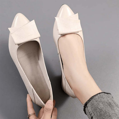 Beige Plaid Almond Toe Low Block Heel Pumps for Office