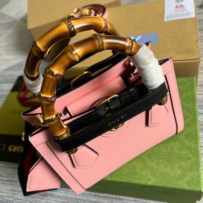 gg Diana Mini Tote Bag Pink For Women, Women&#8217;s Bags 7.9in/20cm gg ‎702732 U3ZDT 5479