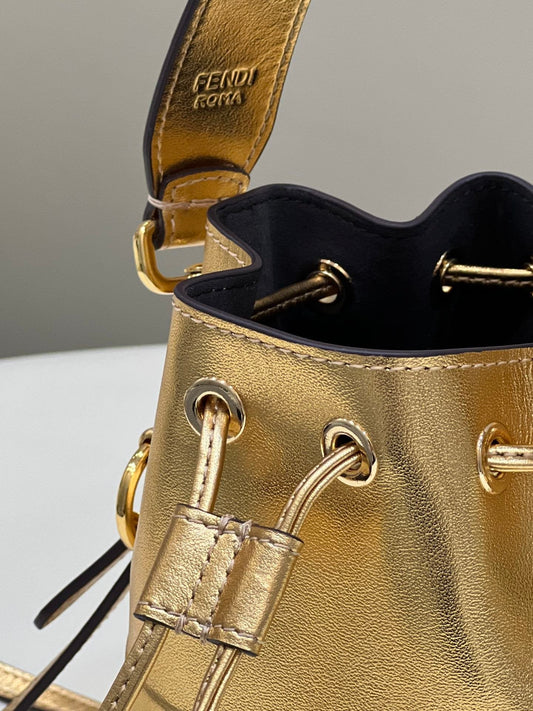 FI Mon Tresor Gold For Women, Handbags, Shoulder And Crossbody Bags 7in/18cm FF 8BS010AK61F1GNN