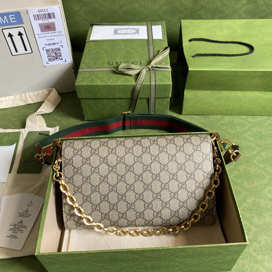 gg Horsebit 1955 Small Bag Beige For Women 10.2in/26cm gg