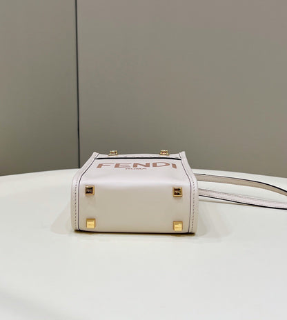 FI Sunshine Shopper White Mini Bag For Woman 13cm/5in