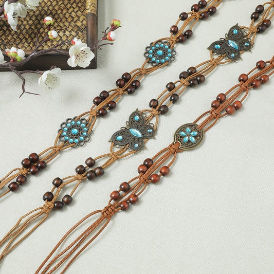 Ethnic Bohemian Braided Belt