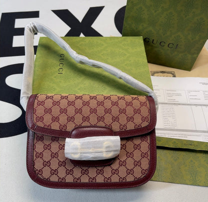 gg Horsebit 1955 Shoulder Bag Beige And Ivory For Women, Women&#8217;s Bags 9.8in/25cm gg
