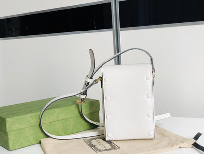 gg Horsebit 1955 Mini Bag For Women White 6.7in/17cm ‎625615