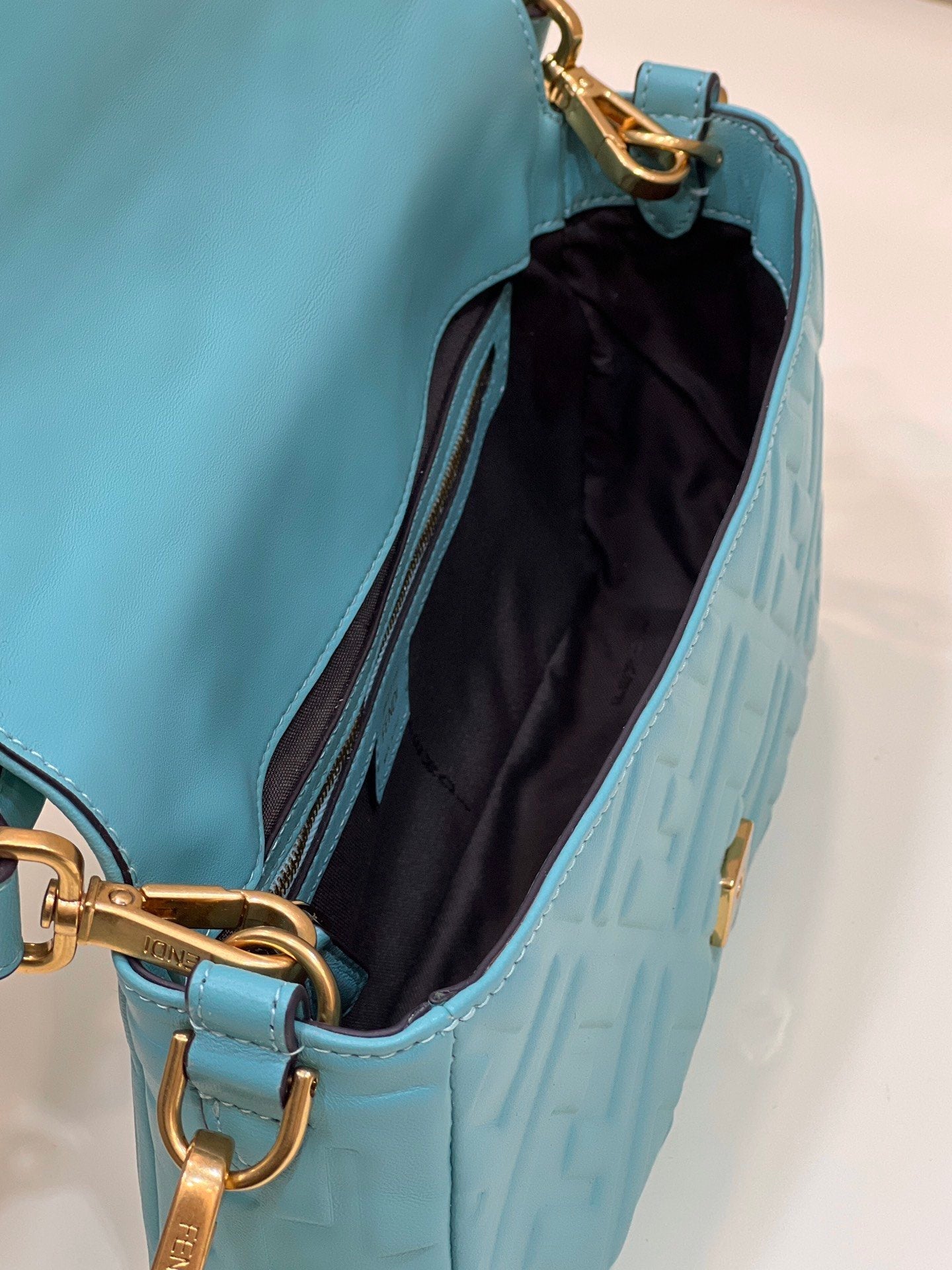 FI Baguette Teal For Women, Handbags, Shoulder And Crossbody Bags 10.6in/27cm FF 8BR600