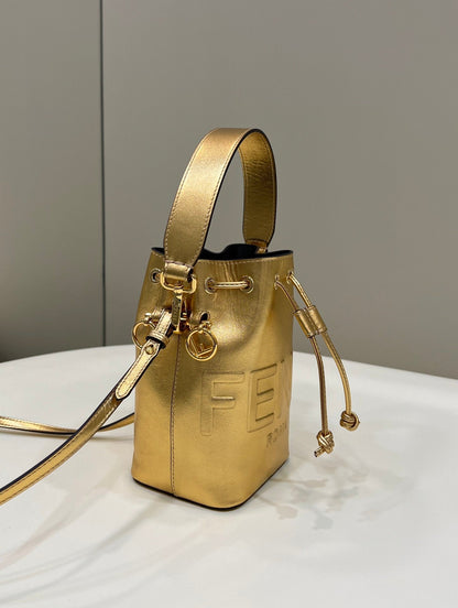 FI Mon Tresor Gold For Women, Handbags, Shoulder And Crossbody Bags 7in/18cm FF 8BS010AK61F1GNN
