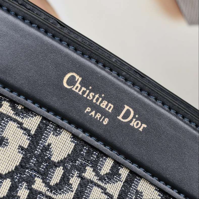 Dior Small Key Bag Blue Dior Oblique Jacquard