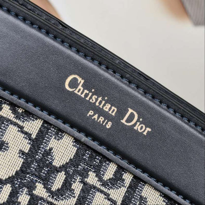 Dior Small Key Bag Blue Dior Oblique Jacquard