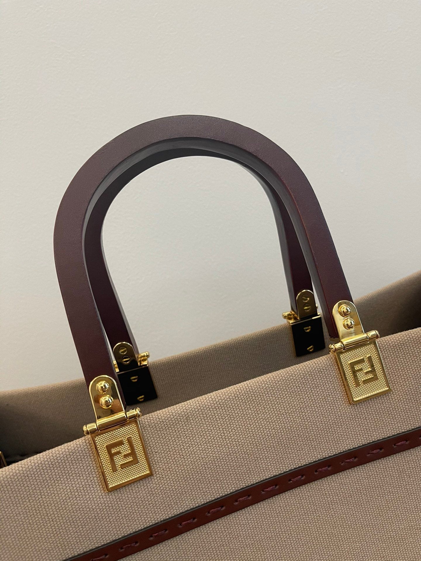 FI Sunshine Large Tote Bag Beige For Women, Handbags, Shoulder Bags 15.7in/40cm FF 8BH372