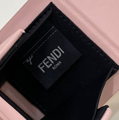 FI Logo Box Keychain Pink Charm Bag For Woman 8cm/3in