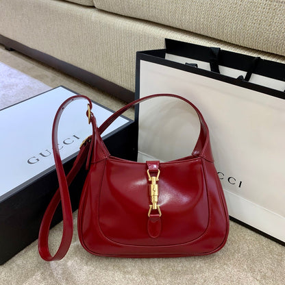 gg Jackie 1961 Small Shoulder Bag Red For Women 10.8in/27.4cm gg ‎636709 10O0G 6638
