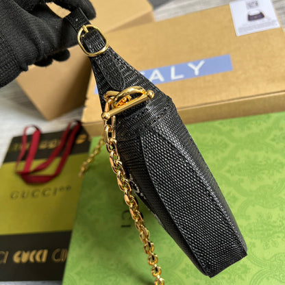 gg Jackie 1961 Mini Shoulder Bag Black For Women, Women&#8217;s Bags 7.5in/19cm gg