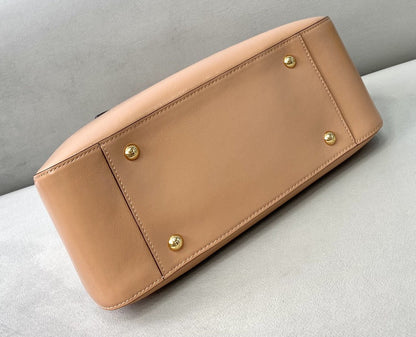 FI Medium FF Tote Shoulder Pink Bag For Woman 38cm/15in
