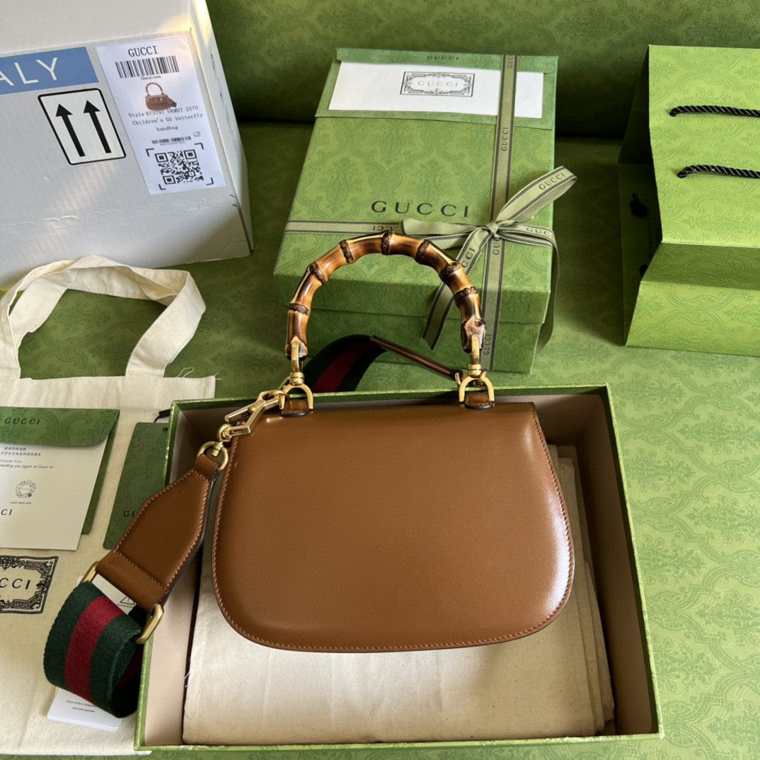 gg Bamboo 1947 Small Top Handle Bag Cuir  For Women 8,3in/21cm 675797 10ODT 2579