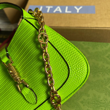 gg Jackie 1961 Lizard Mini Bag Yellow For Women, Women&#8217;s Bags 7.5in/19cm gg ‎
