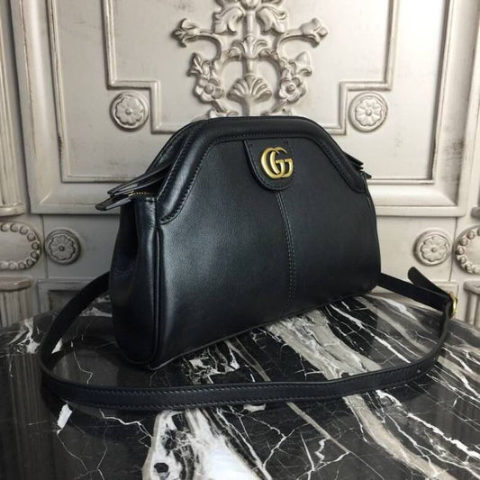 gg RE(BELLE) Medium Top Handle Bag Black For Women 10.7in/27cm gg