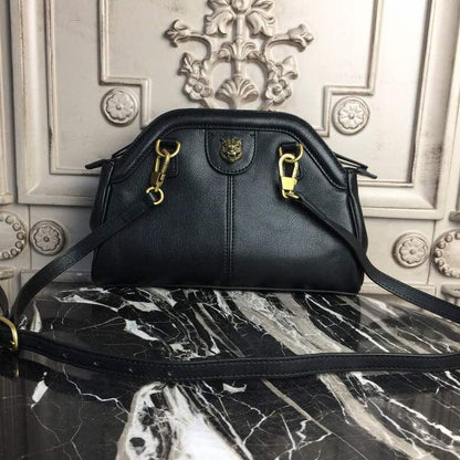 gg RE(BELLE) Medium Top Handle Bag Black For Women 10.7in/27cm gg