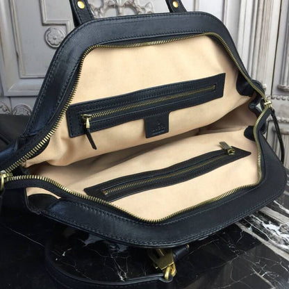 gg Re(Belle) Large Top Handle Bag Black For Women 15.75in/40cm gg