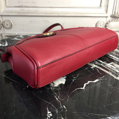 gg RE(BELLE) Medium Top Handle Bag Red For Women 10.7in/27cm gg
