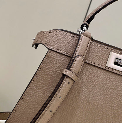 FI Peekaboo ISeeU Medium Brown For Women, Handbags, Shoulder Bags 13.1in/33.5cm FF
