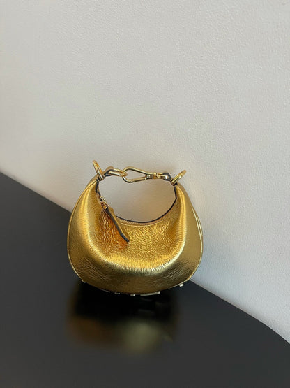 FI Nano FIgraphy Gold For Women, HandBags 6.7in/17cm FF 7AS089