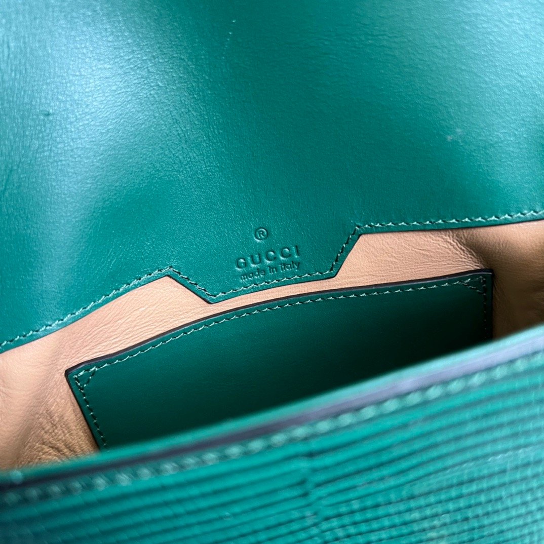 gg Horsebit 1955 Lizard Mini Bag Green For Women, Women&#8217;s Bags 8in/20cm gg‎ ‎675801 LUZ0G 3154