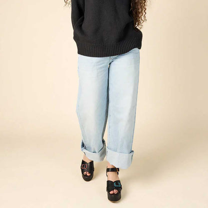 Ankle Strap Buckle Open Toe Block Heel Black Platform Sandals