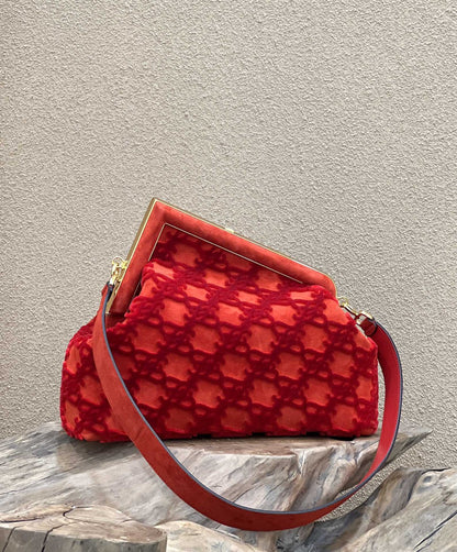 FI First Medium Red Bag For Woman 32.5cm/13in