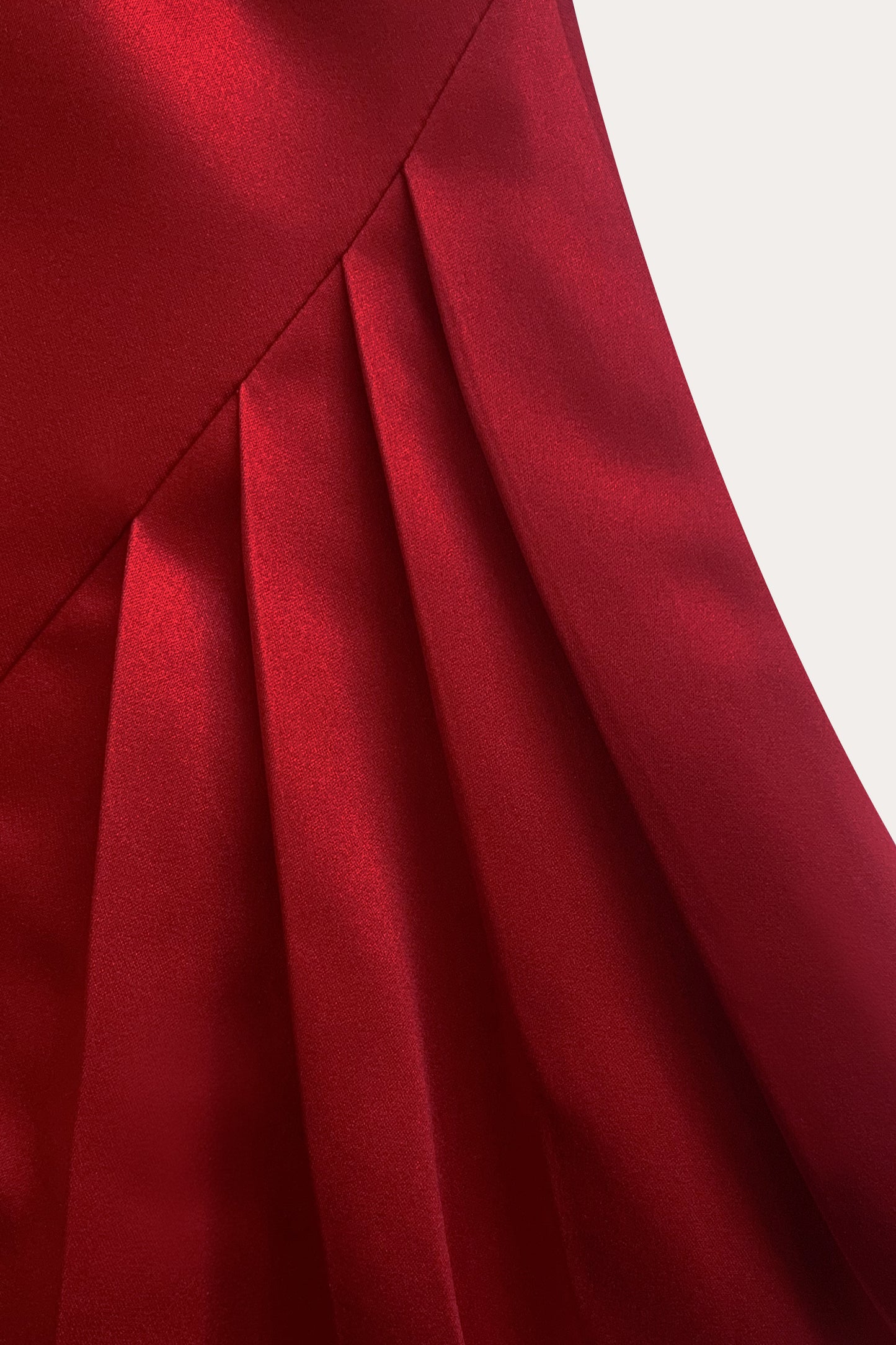 Elegant Formal Red Maxi Prom Dress Strapless Evening Gown